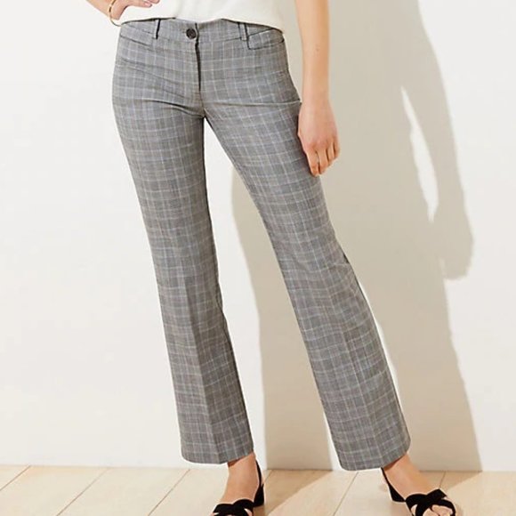 LOFTPlaid Trouser Pants